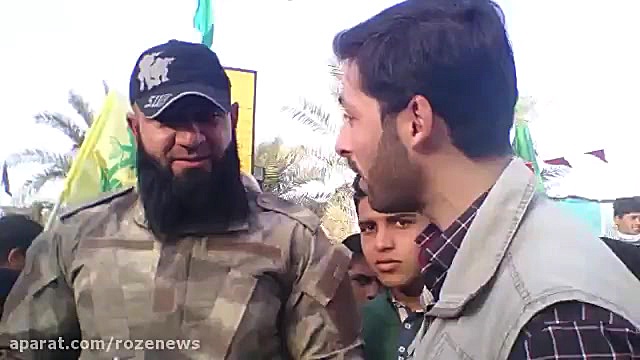 ابوعزرائیل ایرانی در مرز چزابه در خدمت زائران اربعین