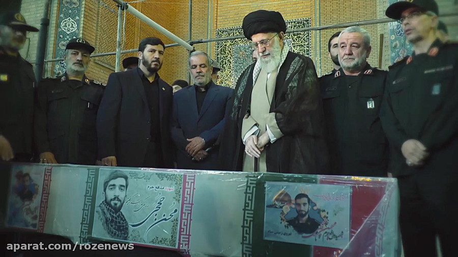 بابا گفتن پسر شهید حججی بر تابوت پدر