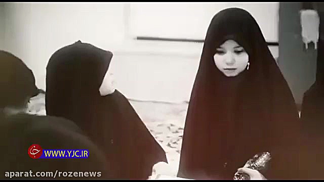 تصاویر جانسوز وداع دختر شهید مدافع حرم با پیکر پدرش
