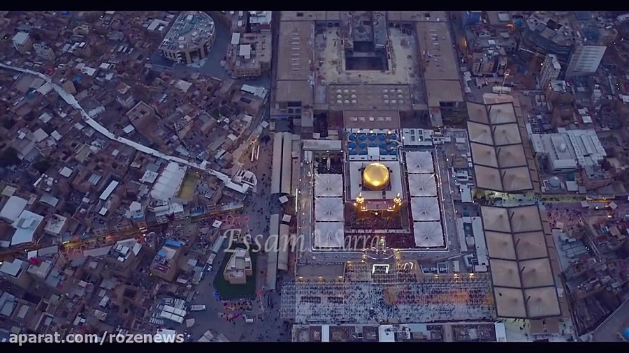 تصاویر هلی شات از حرم امیرالمومنین