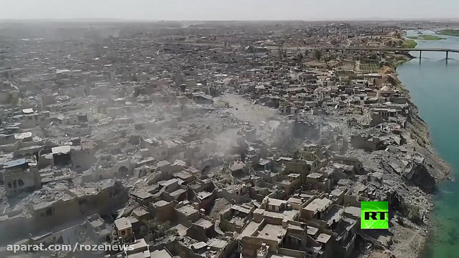 تصاویر هوایی از جنایات داعش در شهر موصل پس از آزادسازی