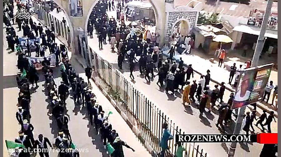 دسته های عزاداری باشکوه زنان و مردان شیعه در نیجریه