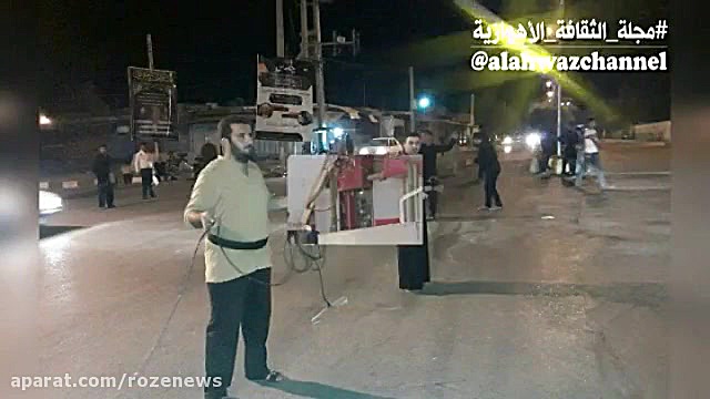 سیاهپوش کردن شهر اهواز توسط هیئت رزمندگان حمیدیه