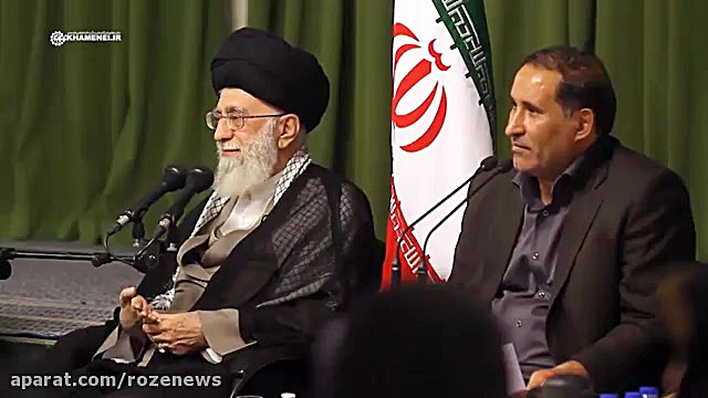 شعرخوانی روحانی جوان که رهبر و حضار را به وجد آورد