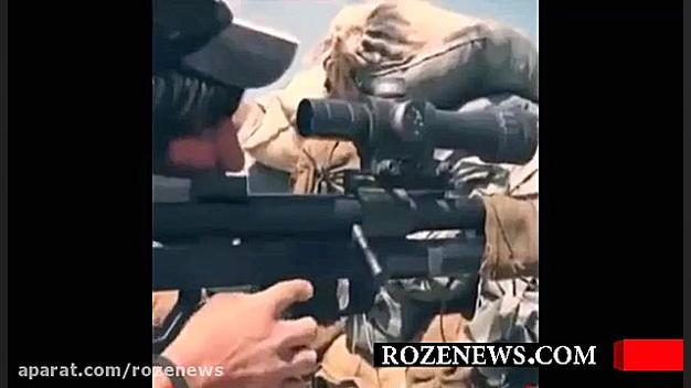 شکار وهابی سعودی توسط تک تیرانداز یمنی