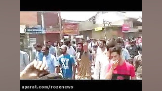 فریاد «الله اکبر... خامنه ای رهبر» شیعیان کشمیر