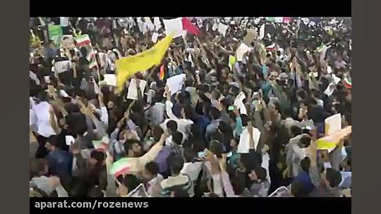 فیلم منتشر نشده از ابراز احساسات اهوازی ها به دکتر روحانی در حضور سیدابراهیم رییسی