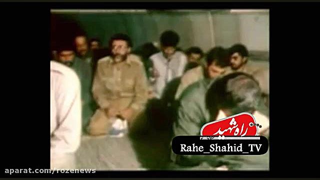 فیلمی دیده نشده از مداحی حاج منصور ارضی در سنگرهای جبهه