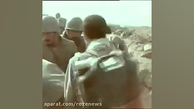 لحظه شهادت سقای رزمندگان در کانال جبهه