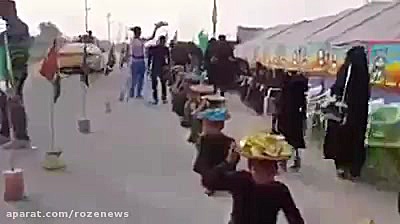 پذیرایی کریمانه مردم عراق از زائرین اربعین