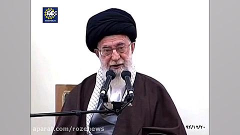 گریه های رهبری هنگام قرائت مناجات شعبانیه